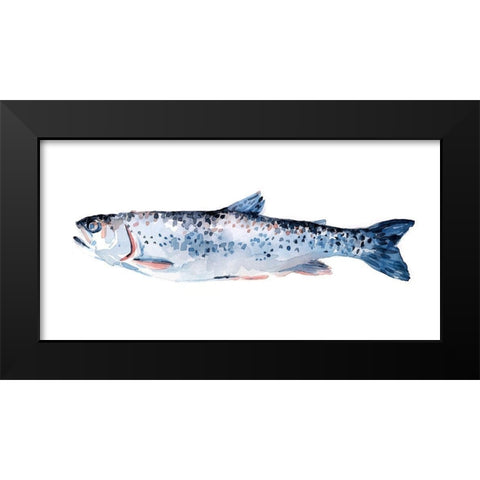 Freckled Trout III Black Modern Wood Framed Art Print by Scarvey, Emma