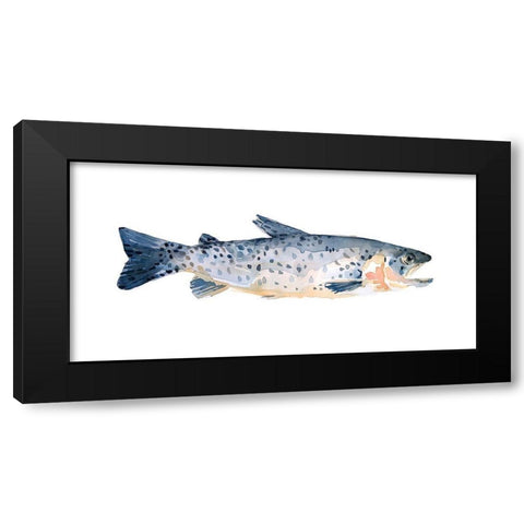 Freckled Trout IV Black Modern Wood Framed Art Print by Scarvey, Emma