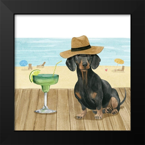 Lets Go for a Boardwalk IV Black Modern Wood Framed Art Print by Popp, Grace