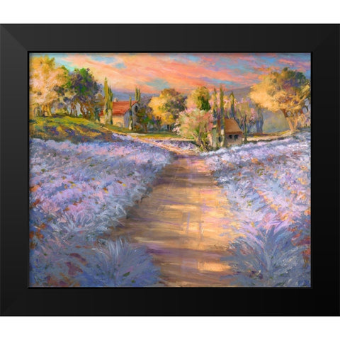 Tranquil Wine Country I Black Modern Wood Framed Art Print by Kiggins, Debbie