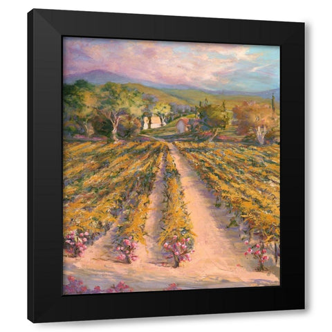 Tranquil Wine Country II Black Modern Wood Framed Art Print by Kiggins, Debbie