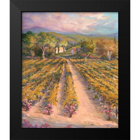 Tranquil Wine Country II Black Modern Wood Framed Art Print by Kiggins, Debbie