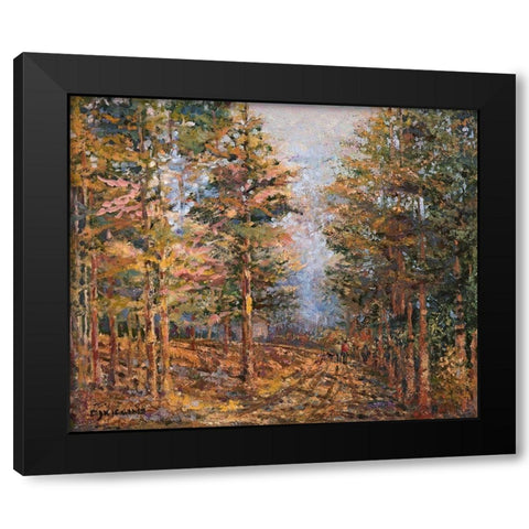 Natures Morning I Black Modern Wood Framed Art Print by Kiggins, Debbie