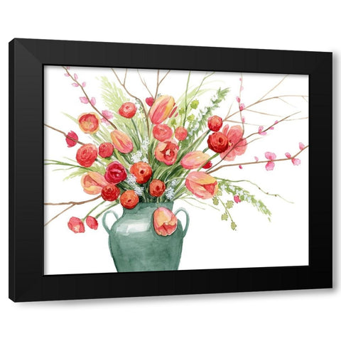 Vogue Bouquet II Black Modern Wood Framed Art Print by Popp, Grace