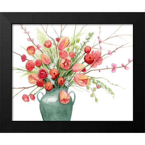 Vogue Bouquet II Black Modern Wood Framed Art Print by Popp, Grace