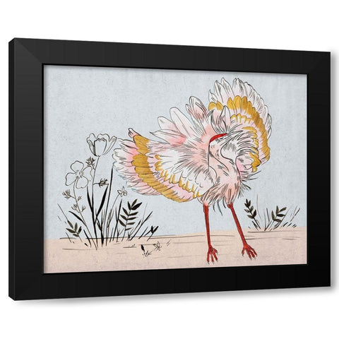 The Ballerina I Black Modern Wood Framed Art Print with Double Matting by Wang, Melissa