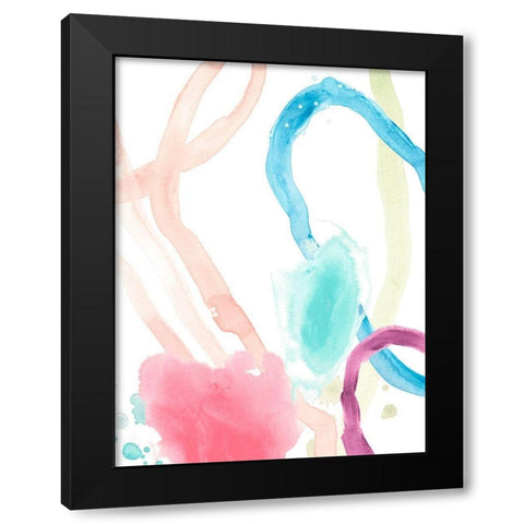 Serpentine Rainbow I Black Modern Wood Framed Art Print with Double Matting by Vess, June Erica