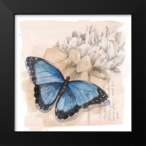 Shadow Box Butterfly II Black Modern Wood Framed Art Print by Popp, Grace