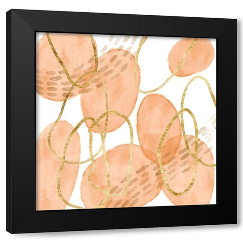 Sunset Drift IV Black Modern Wood Framed Art Print with Double Matting by Wang, Melissa