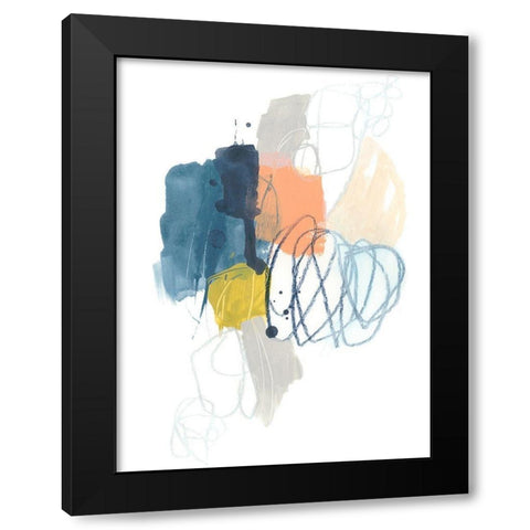 Spiral Context I Black Modern Wood Framed Art Print by Vess, June Erica
