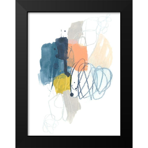 Spiral Context I Black Modern Wood Framed Art Print by Vess, June Erica