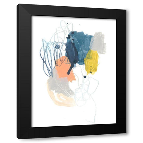 Spiral Context II Black Modern Wood Framed Art Print by Vess, June Erica