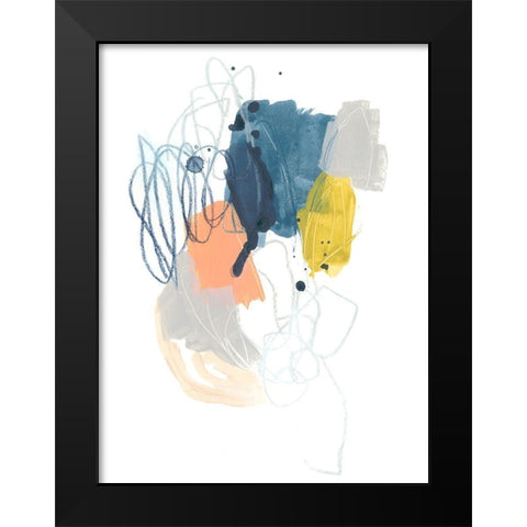 Spiral Context II Black Modern Wood Framed Art Print by Vess, June Erica