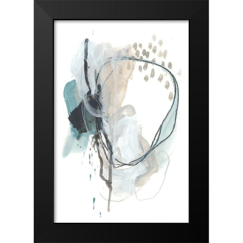 Force Reaction I Black Modern Wood Framed Art Print by Vess, June Erica