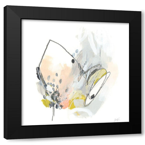 Impetus I Black Modern Wood Framed Art Print by Vess, June Erica