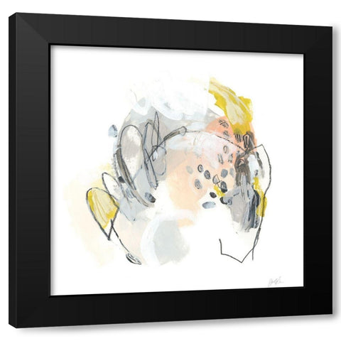 Impetus II Black Modern Wood Framed Art Print by Vess, June Erica