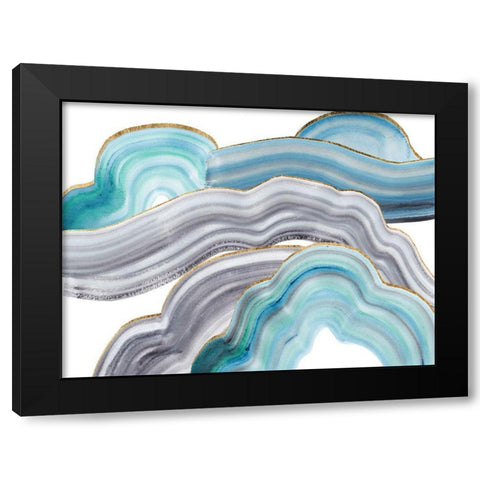 Cloudy Day II Black Modern Wood Framed Art Print with Double Matting by Wang, Melissa