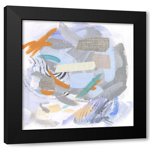 Glacier III Black Modern Wood Framed Art Print with Double Matting by Wang, Melissa