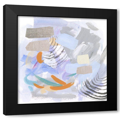 Glacier IV Black Modern Wood Framed Art Print with Double Matting by Wang, Melissa