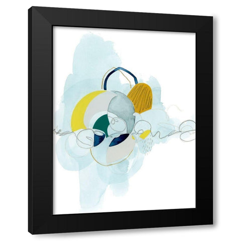 Rhythm Strip I Black Modern Wood Framed Art Print with Double Matting by Popp, Grace