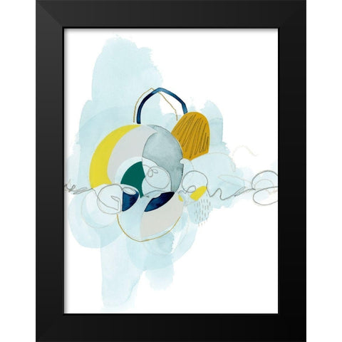 Rhythm Strip I Black Modern Wood Framed Art Print by Popp, Grace