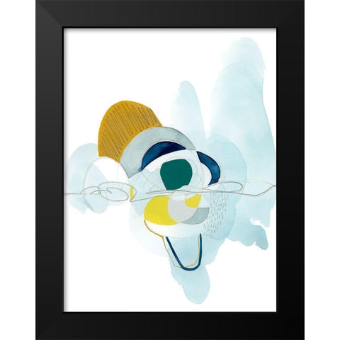 Rhythm Strip II Black Modern Wood Framed Art Print by Popp, Grace