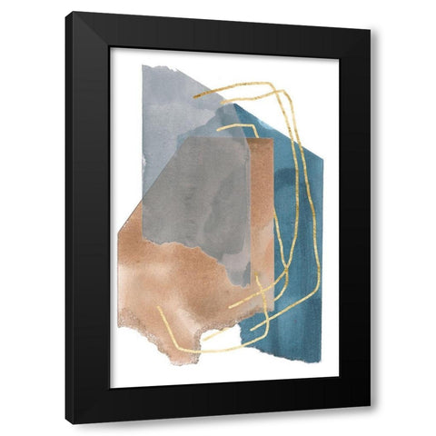 Matter Dissolving I Black Modern Wood Framed Art Print with Double Matting by Wang, Melissa