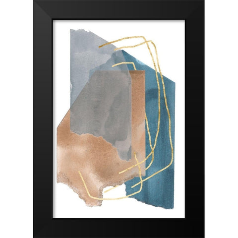 Matter Dissolving I Black Modern Wood Framed Art Print by Wang, Melissa