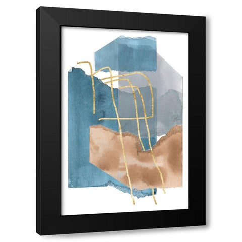 Matter Dissolving III Black Modern Wood Framed Art Print with Double Matting by Wang, Melissa