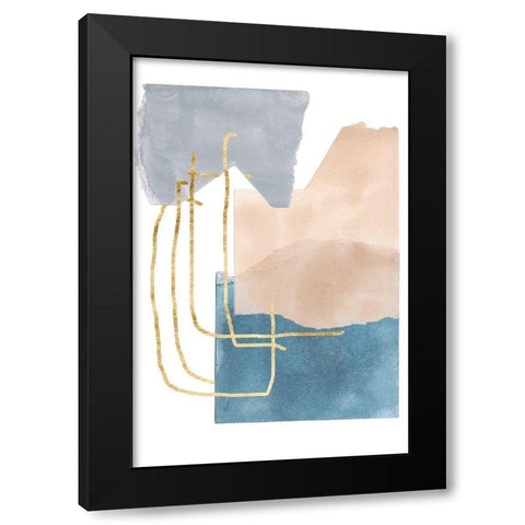 Matter Dissolving IV Black Modern Wood Framed Art Print with Double Matting by Wang, Melissa