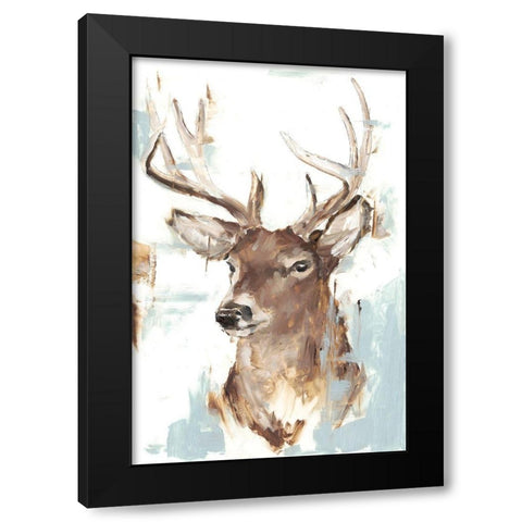 Modern Deer Mount II Black Modern Wood Framed Art Print by Harper, Ethan