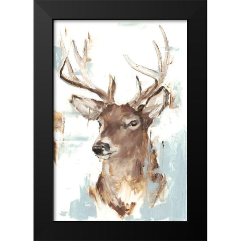 Modern Deer Mount II Black Modern Wood Framed Art Print by Harper, Ethan