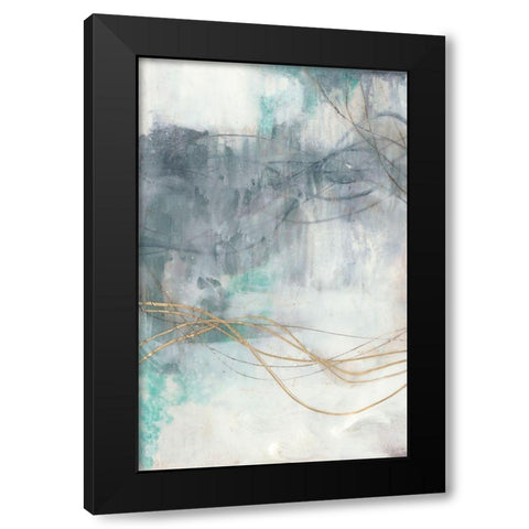 Undulating Oro I Black Modern Wood Framed Art Print by Goldberger, Jennifer