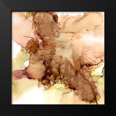 Smooth Serenade I Black Modern Wood Framed Art Print by Moore, Regina
