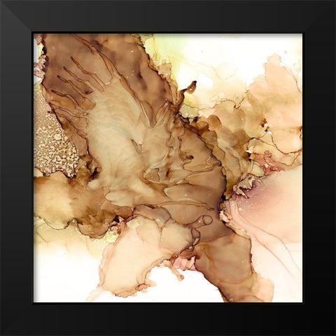 Smooth Serenade II Black Modern Wood Framed Art Print by Moore, Regina