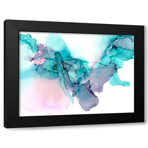 Peaceful Melody II Black Modern Wood Framed Art Print with Double Matting by Moore, Regina