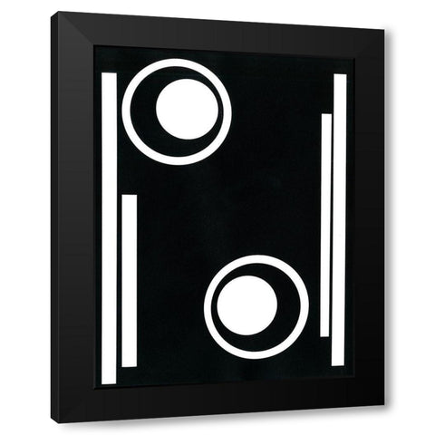 Prestige II Black Modern Wood Framed Art Print with Double Matting by Moore, Regina