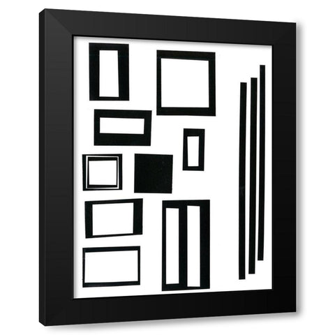 Prestige IX Black Modern Wood Framed Art Print by Moore, Regina