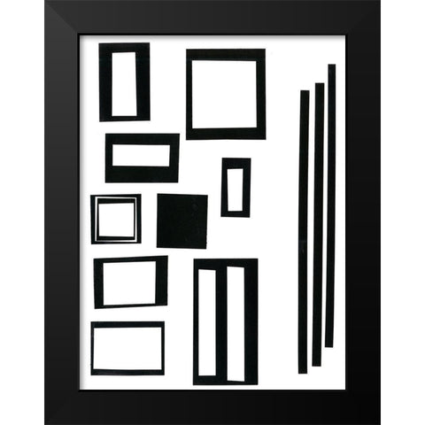 Prestige IX Black Modern Wood Framed Art Print by Moore, Regina