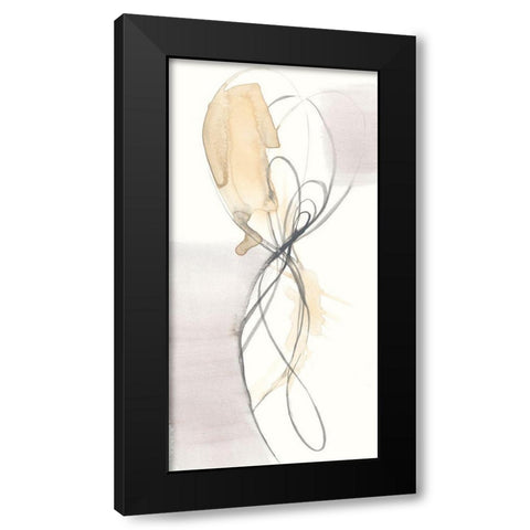 Twist Tie II Black Modern Wood Framed Art Print with Double Matting by Goldberger, Jennifer
