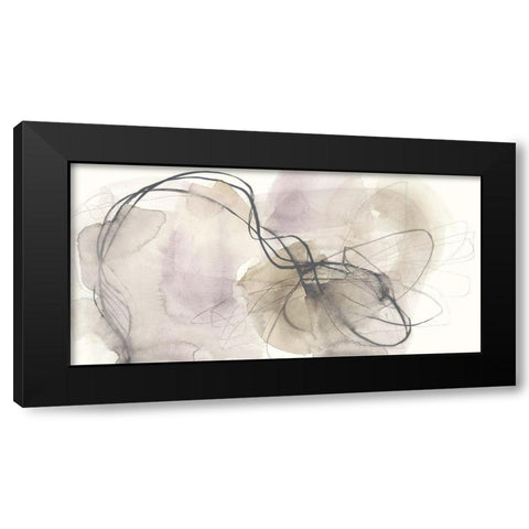 Umber Undulation I Black Modern Wood Framed Art Print with Double Matting by Goldberger, Jennifer