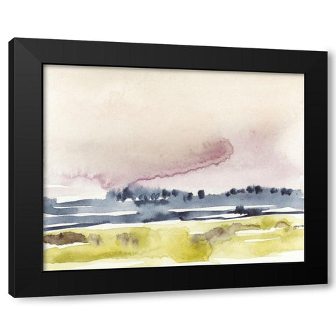 Amethyst Sky II Black Modern Wood Framed Art Print with Double Matting by Goldberger, Jennifer