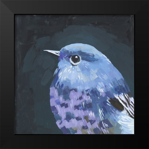 Vivid Bird I Black Modern Wood Framed Art Print by Wang, Melissa