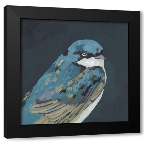 Vivid Bird II Black Modern Wood Framed Art Print with Double Matting by Wang, Melissa