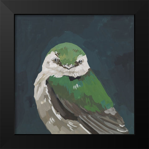 Vivid Bird III Black Modern Wood Framed Art Print by Wang, Melissa