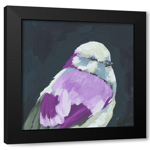 Vivid Bird IV Black Modern Wood Framed Art Print with Double Matting by Wang, Melissa