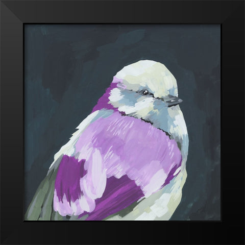 Vivid Bird IV Black Modern Wood Framed Art Print by Wang, Melissa