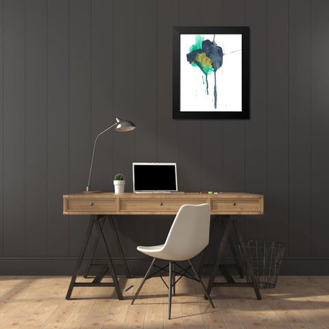 Morsel II Black Modern Wood Framed Art Print by Vess, June Erica