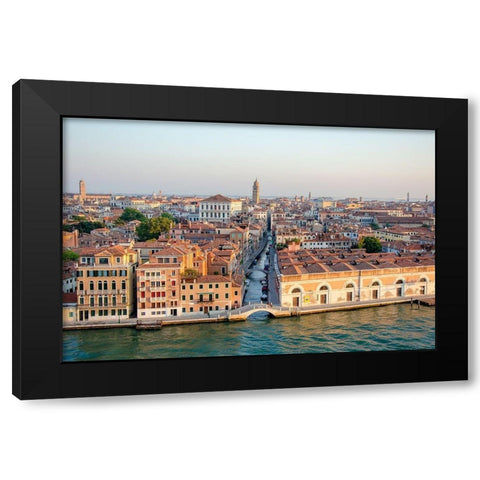 Early Light, Venice II Black Modern Wood Framed Art Print with Double Matting by DeNardo, Laura