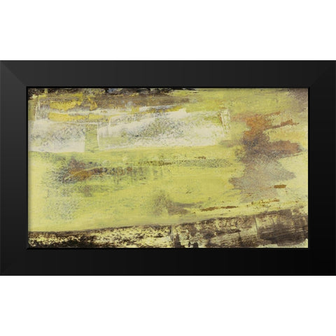 Tangent II Black Modern Wood Framed Art Print by Gordon, Sharon
